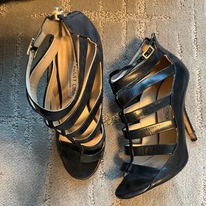 Jimmy Choo Black Strappy Gladiator High Heels